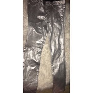 NWT Silver Skinny Jeans!